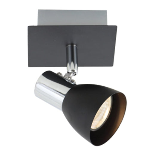 elevenpast Spotlight Loretta Ceiling Spotlight | Black and Chrome S056/1 BLACK 6007226056747