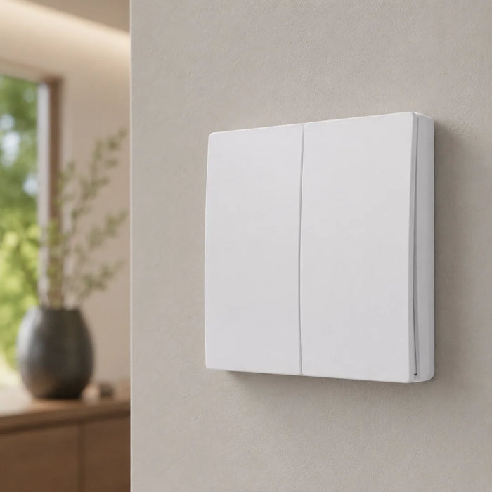 elevenpast kinetic light switch Two Lever Kinetic Frameless Switch – White S112WH