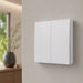 elevenpast kinetic light switch Two Lever Kinetic Frameless Switch – White S112WH