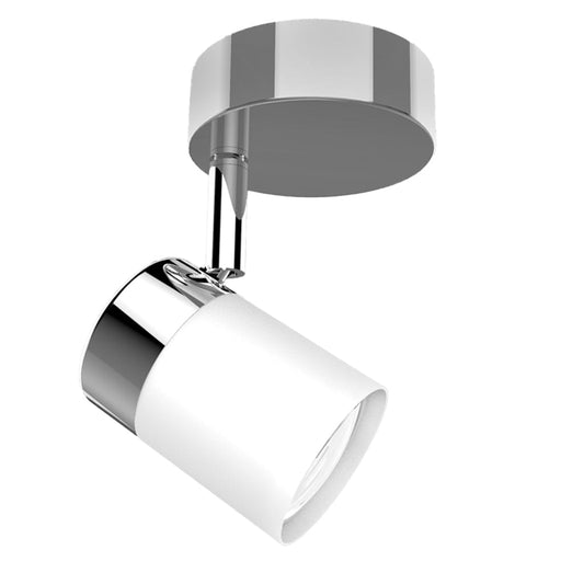 elevenpast Spotlight 1 Spotlight Cecelia Ceiling Spot Light - Sets of 1 or 2 | White and Chrome S170/1 CHROME/WHITE 6007226081145