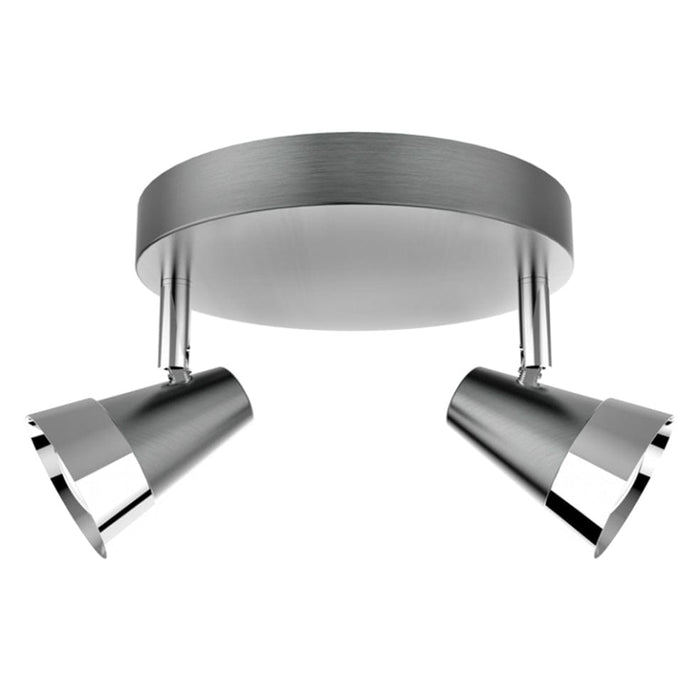 elevenpast Spotlight Double/2 Lampada Satin Chrome Spotlights (1 - 3) S171/2 SATIN 6007226081183