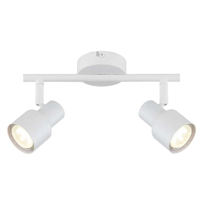 elevenpast Spotlight 2 Light Iceberg Metal Spotlights - 3 Sizes S421/2 WHITE 6007226090369