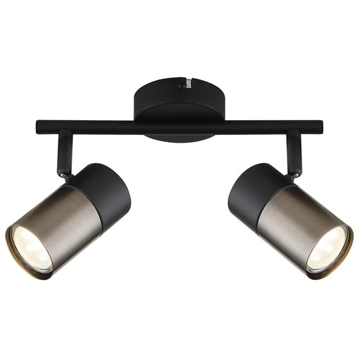 elevenpast Spotlight 2 Light Podium Metal Spotlights - 3 Sizes S422/2 BLACK 6007226090406