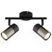 elevenpast Spotlight 2 Light Podium Metal Spotlights - 3 Sizes S422/2 BLACK 6007226090406