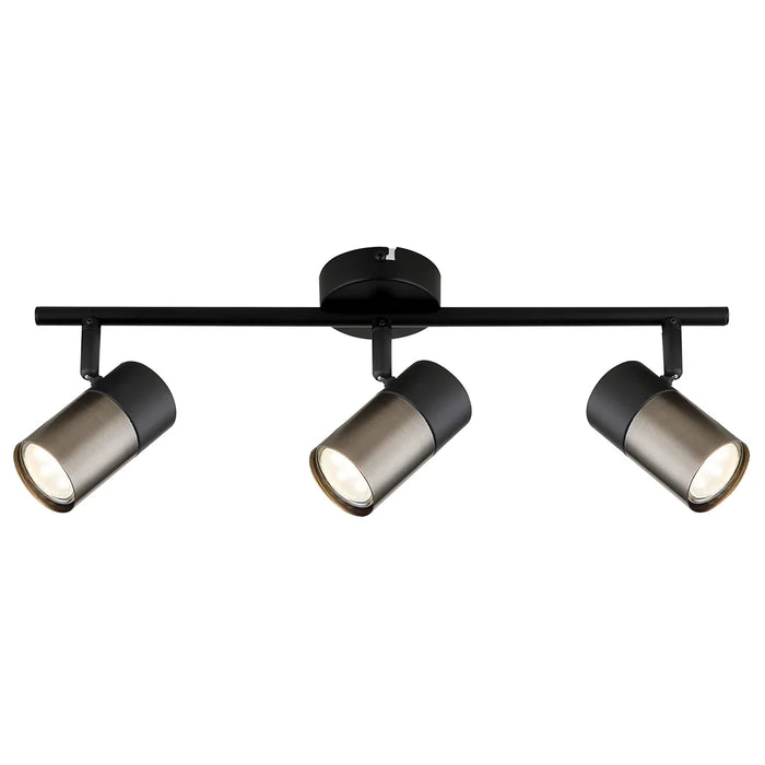 elevenpast Spotlight 3 Light Podium Metal Spotlights - 3 Sizes S422/3 BLACK 6007226090413