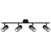 elevenpast Spotlight 4 Light Podium Metal Spotlights - 3 Sizes S422/4 BLACK 6007226090420