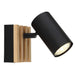 elevenpast Spotlight 1 Light Avalon Wood and Metal Spotlights - 3 Sizes S423/1 WOOD 6007226090437
