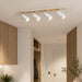 elevenpast Ceiling Light White Wood 4-Light Adjustable Ceiling Spotlight Bar S536W 6009551810445