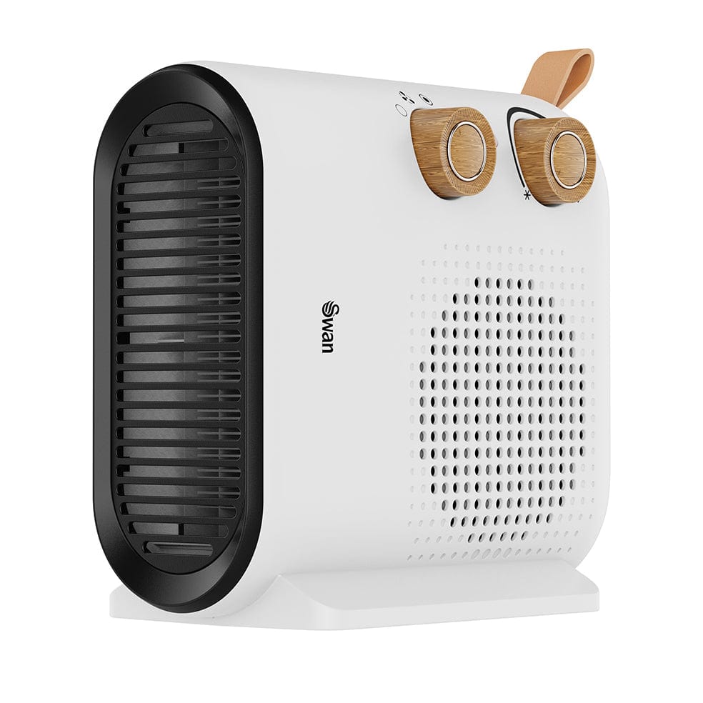 Swan Vertical or Horizontal Nordic Fan Heater Grey | White– elevenpast