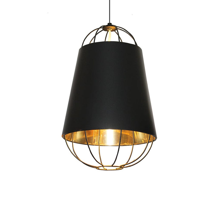 elevenpast Pendant Lourdes Pendant Light Black and Gold SHAD0535