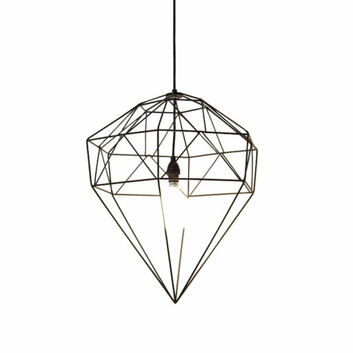 elevenpast Pendant Small Diamond Metal Pendant Light Black SHAD0555