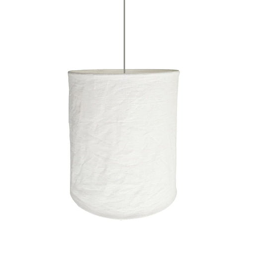elevenpast Pendant Off-White Collapsible Tall Linen Pendant Light White | Black SHAD0918