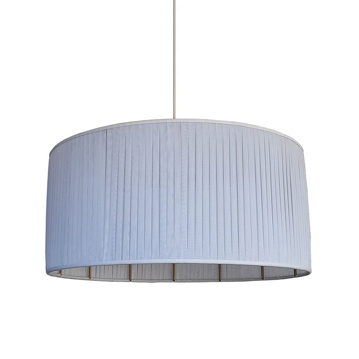 elevenpast Pendant Drum Pleated Organza Pendant Light White SHAD1013