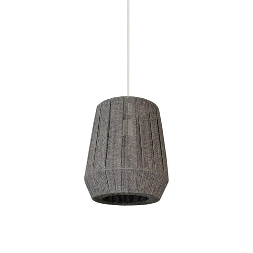 elevenpast Pendant Tulip Linen Pendant Light Charcoal SHAD1015