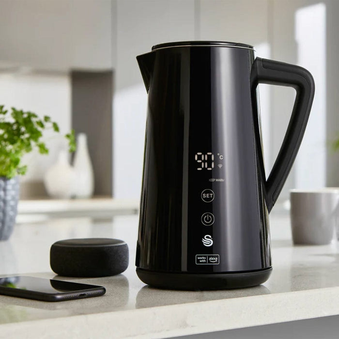 Swan Smart Cordless Kettle Black Alexa Ready elevenpast