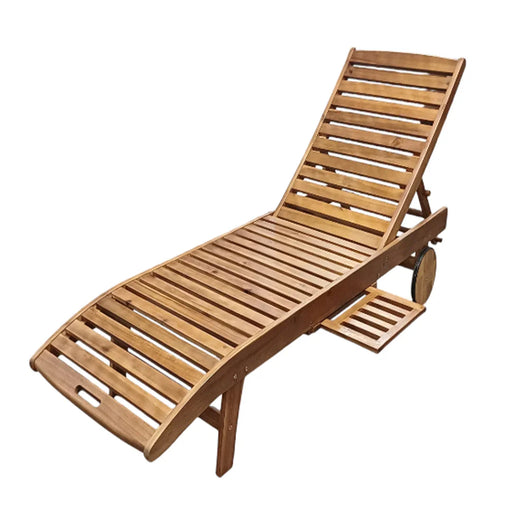 elevenpast Lounger Strand Sunlounger With Tray SL004