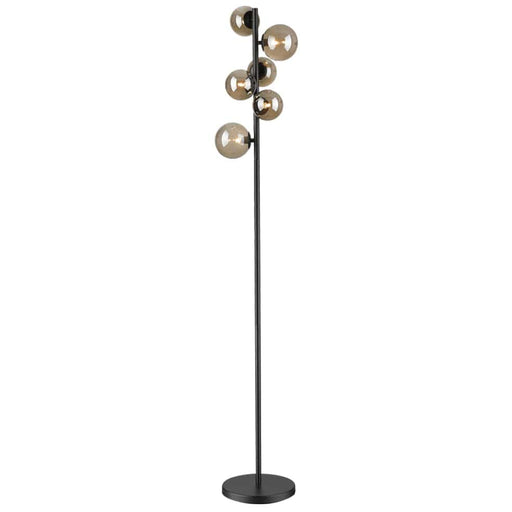 elevenpast Lamps Constellation Floor Lamp Black and Glass SL401 MATT BK 6007226079883