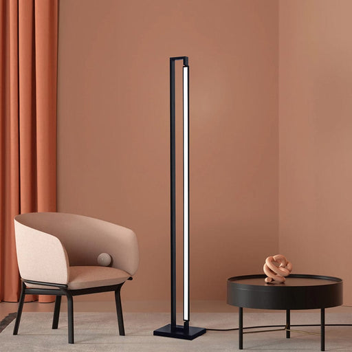 elevenpast Floor lamp Reegan LED Floor Lamp Black SL421 BLACK 6007226085143