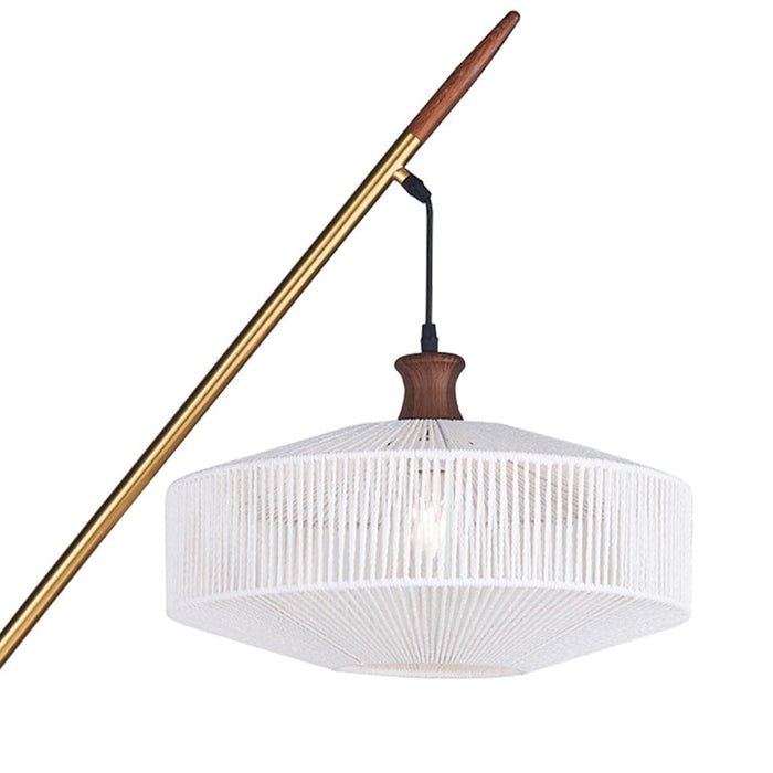 elevenpast Floor lamp Gia Wood Look String Shade Floor Lamp SL429 GOLD 6007226087758