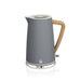 Swan Swan  Kettle Nordic Grey 1.7 Litre Polished Stainless Steel Cordless SNK9G 6005587012532