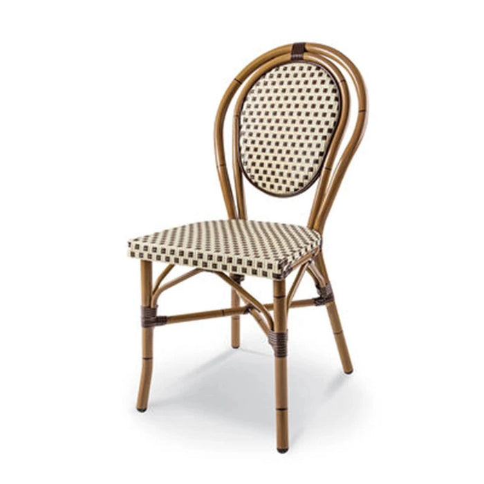 elevenpast metal weaved chair So French Weaved Metal Chair - Bamboo Finish SO FRENCH CHAIR