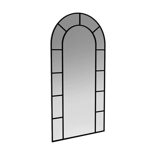 elevenpast Mirrors Black Soho Arched Floor Mirror Black | Gold SOHOARCHEDFLOORMIRRORB