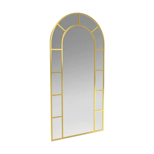 elevenpast Mirrors Gold Soho Arched Floor Mirror Black | Gold SOHOARCHEDFLOORMIRRORG
