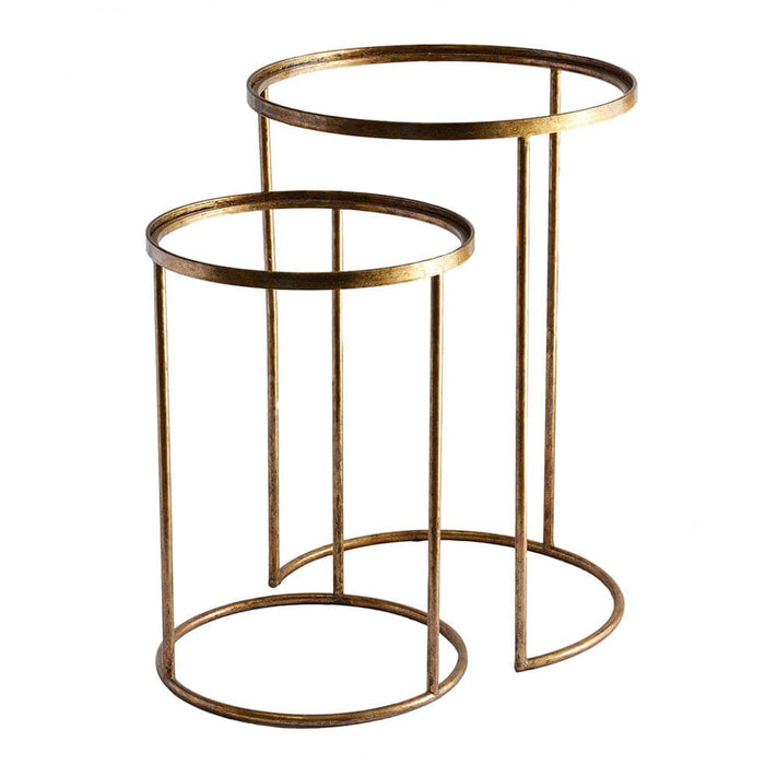elevenpast Ceramics Gold Nesting Table Stands For Trays sp-2