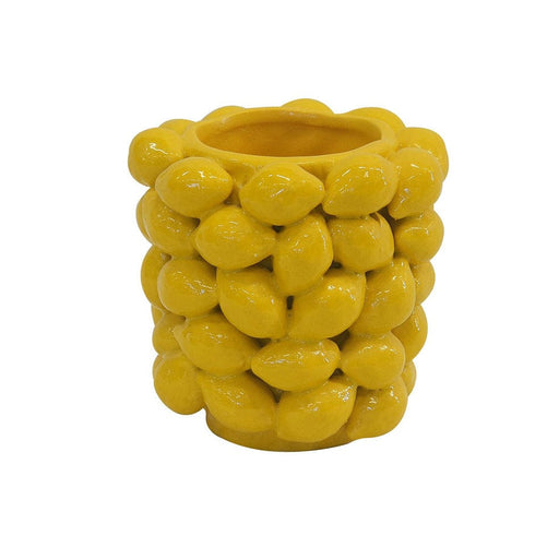 elevenpast Vases Small Lemons Ceramic Vase | 3 Sizes SP-LEMONVASEYELLOW-S