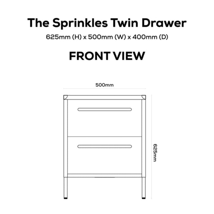 Sprinkles Twin Drawer Side Table