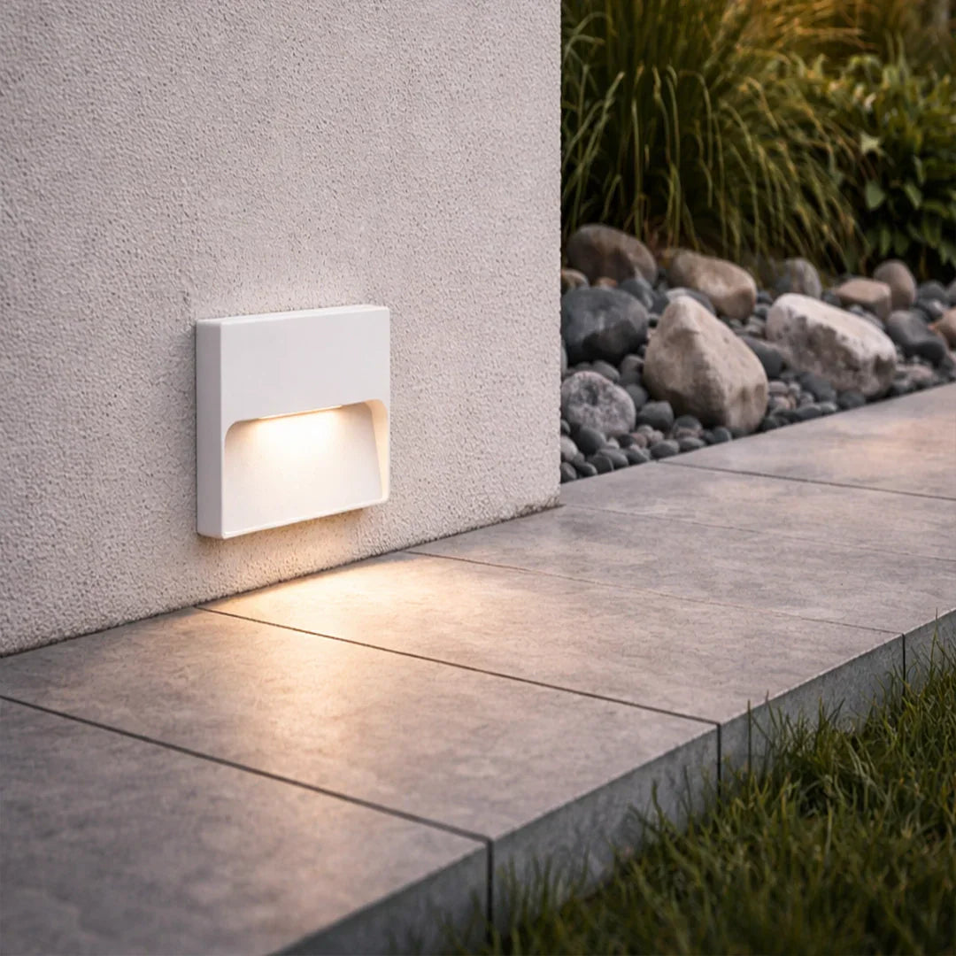 Intake Square 8W LED Wall Downlight – IP54 Outdoor Step Light– elevenpast