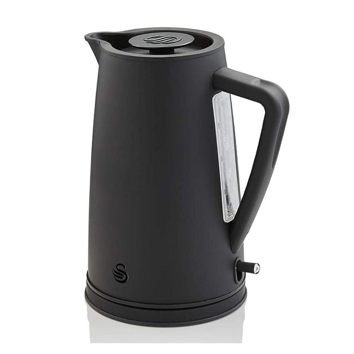 Swan Stealth Kettle and Toaster Breakfast Pack Black elevenpast