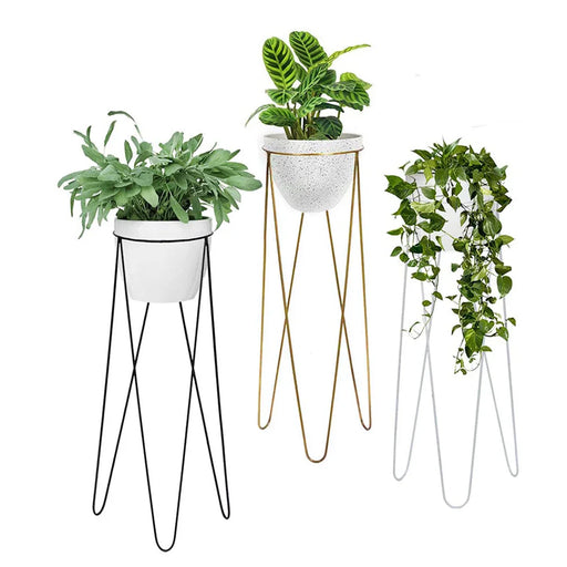 elevenpast Accessories Melly Pot Plant Stand Metal Black | Copper | White