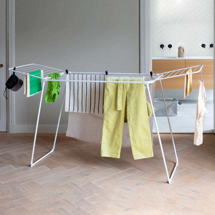 elevenpast drying rack Brabantia HangOn Drying Rack Too, 22 metres  – Matt Black | White