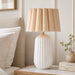 elevenpast Table Lamp Pepino Ceramic Lamp - Natural Scallop | Linen Shade