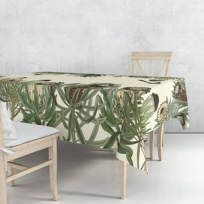 elevenpast Tablecloth 6-8 seater Cara Saven Sugarbird Protea Tablecloth - Multiple Sizes SugarbirdProtea6-8seater