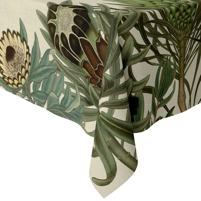 elevenpast Tablecloth 8-10 seater Cara Saven Sugarbird Protea Tablecloth - Multiple Sizes SugarbirdProtea8-10seater