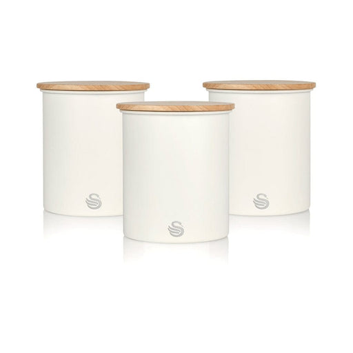 Swan White Swan Nordic Range Canister Set SWKA17513WHTN 5055322538835