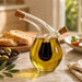 elevenpast vinegar and Oil Dispenser Clear Glass Oil and Vinegar Dispenser – Curved Dual Chamber SYB0491