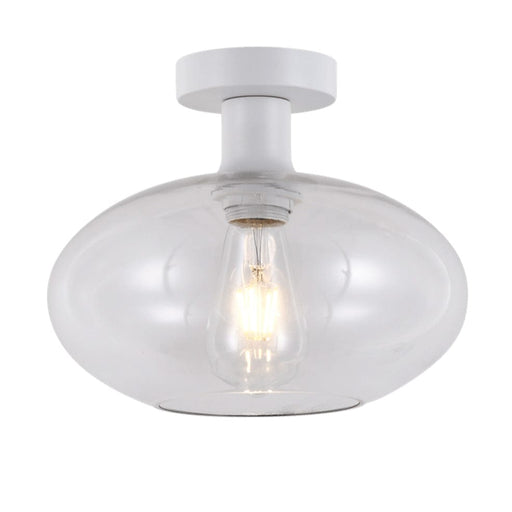 elevenpast Ceiling Light Large / Clear Glass and White Orb Ceiling Light | 3 Colours, 2 Sizes T-KLC-1427-L/CL