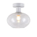 elevenpast Ceiling Light Small / Clear Glass and White Orb Ceiling Light | 3 Colours, 2 Sizes T-KLC-1427-S/CL