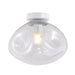 elevenpast Ceiling Light Large / Clear Glass and White Molten Ceiling Light | 3 Colours, 2 Sizes T-KLC-1428-L/CL