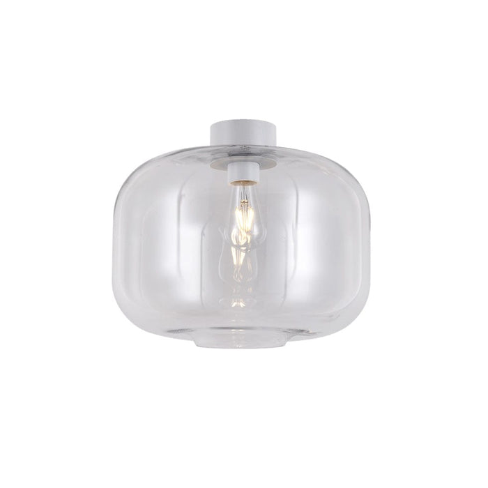 elevenpast Ceiling Light Clear Glass and White Oriel Glass Ceiling Light Black | White | Amber T-KLC-1431/CL