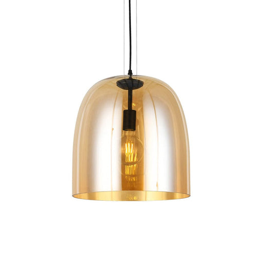 elevenpast Pendant Amber Middleton Glass Dome Pendant Light  Smoke, Clear or Amber T-KLCH-110/AB