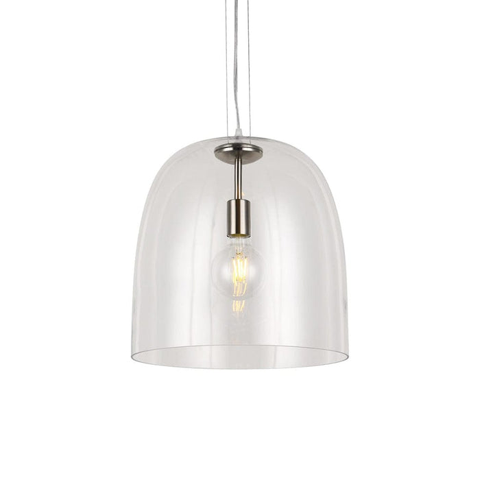 elevenpast Pendant Clear Middleton Glass Dome Pendant Light  Smoke, Clear or Amber T-KLCH-110/CL