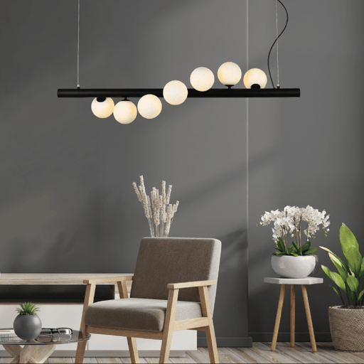 elevenpast Black Spiral Chandelier 7 Light Black | Gold T-KLCH-1477/BL