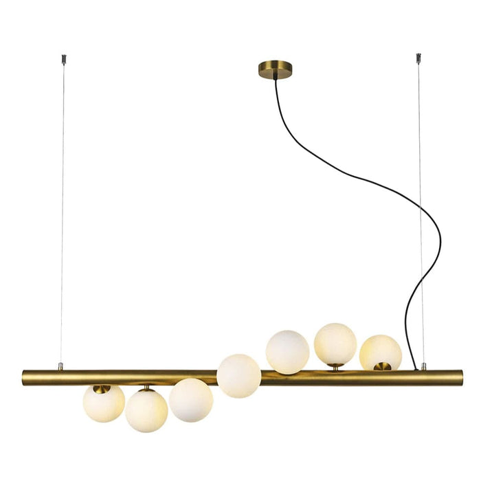 elevenpast Gold Spiral Chandelier 7 Light Black | Gold T-KLCH-1477/GD