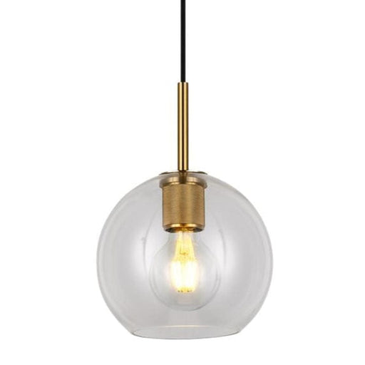 elevenpast Pendant Gold Orb Glass Ball Pendant Black | Gold | Silver T-KLCH-20/GD