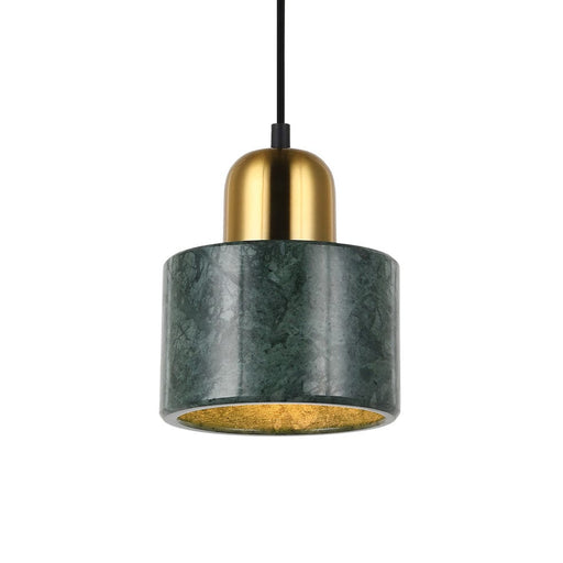 elevenpast Pendant Lights Green Melanie Marble and Metal Pendant Light Green | White | Black T-KLCH-840/GR