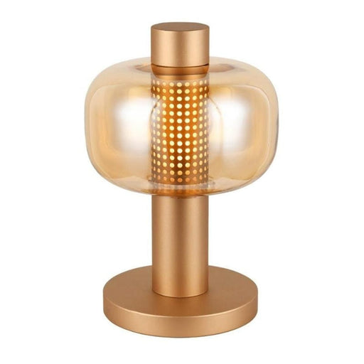 elevenpast table lamp Satin Gold Chicago Metal and Glass Table Lamp Black | Gold T-KLT-133/SG